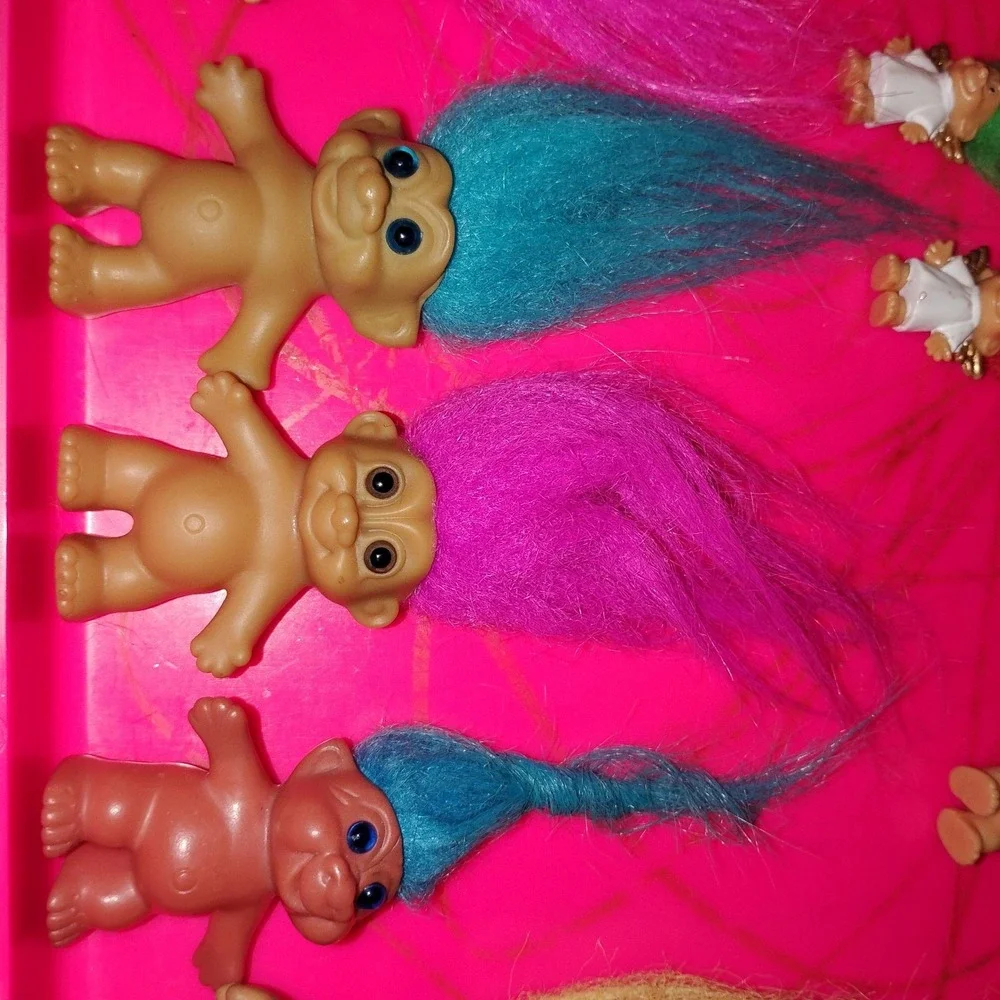 Vintage Troll Dolls‎ 90s Russ VTG Trolls  Lot Of 13 Angels Keychain Shorts